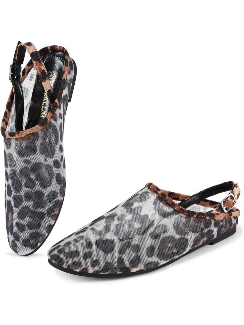 Women's Leopard Ballet Flats Mary Jane Animal Print Casual Comfortable Shoes